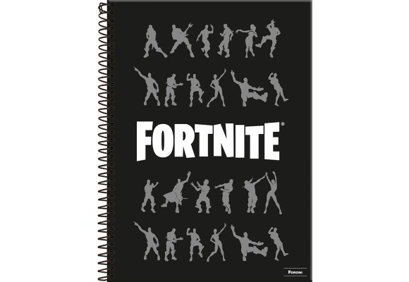 adernos Fortinite Espiral Capa Dura 200 Fls Foroni - Laminação Brilho;. Código de Barras: 7010639522746Mais detalhes do produtoFortnite o jogo online