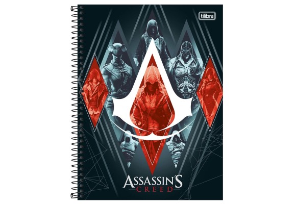 O Caderno Espiral Universitário de 200 Folhas Assassin's Creed da Tilibra é o novo lançamento com parceria da Ubisoft seguindo o sucesso desta incríve